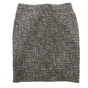 Cynthia Rowley Tweed Multi Colored Pencil Skirt